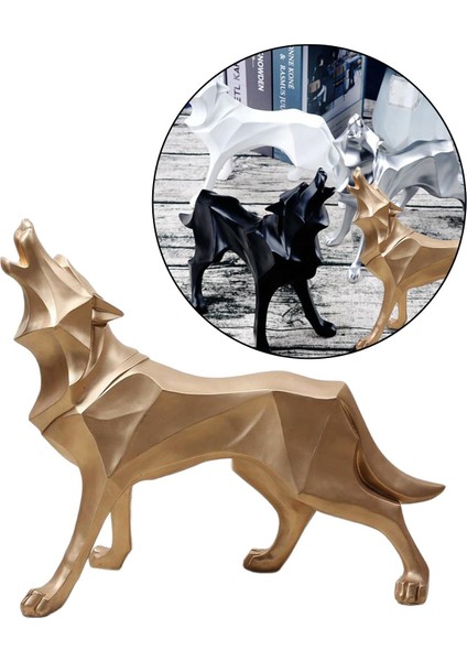 Geometrik Hayvan Ev Dekoru Ofis Dekorasyonu Altın (Yurt Dışından) fiyatları