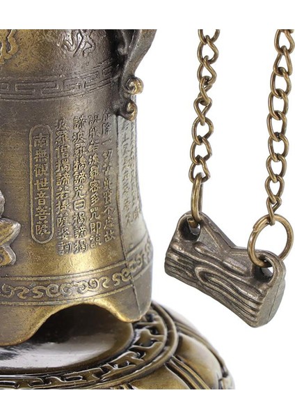 Masaüstü Dragon Fengshui Bell Küçük Oyma Bronz Koleksiyon Masa Dekoru Buda (Yurt Dışından)
