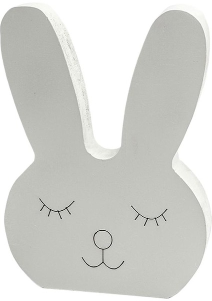 Tavşan Şeklindeki Süslemeli Süslemesiz El Sanatları Fotoğraf Proplar Parti Tedariki Gri (Yurt Dışından) fiyatları