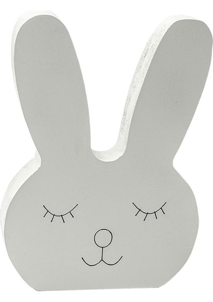 Tavşan Şeklindeki Süslemeli Süslemesiz El Sanatları Fotoğraf Proplar Parti Tedariki Gri (Yurt Dışından) modelleri