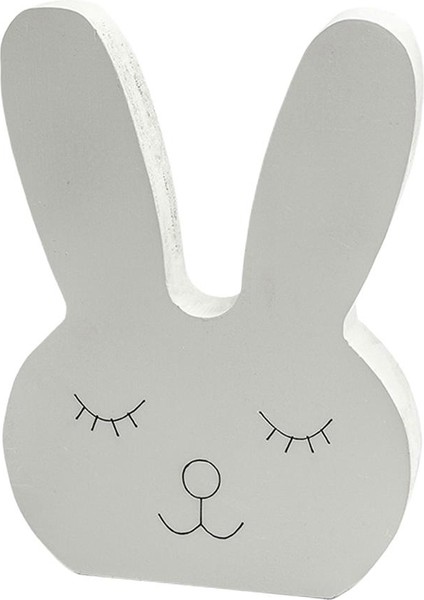 Tavşan Şeklindeki Süslemeli Süslemesiz El Sanatları Fotoğraf Proplar Parti Tedariki Gri (Yurt Dışından) fırsatları