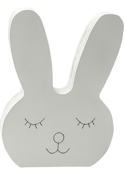 Tavşan Şeklindeki Süslemeli Süslemesiz El Sanatları Fotoğraf Proplar Parti Tedariki Gri (Yurt Dışından) indirimleri