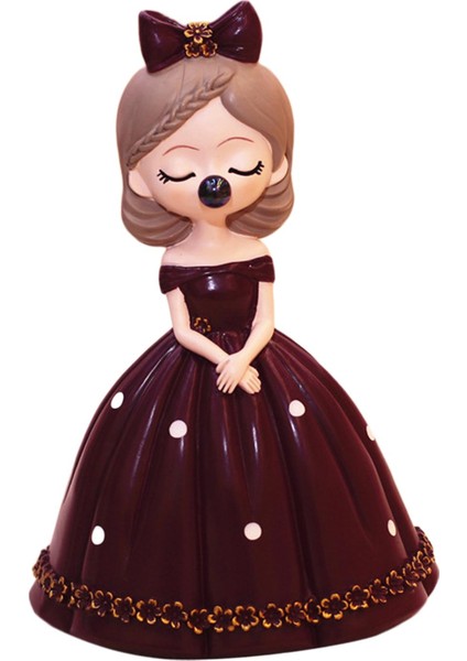 Yaratıcı Kız Heykel Heykel Kek Topper Ofis Masaüstü Dekorasyonları D (Yurt Dışından)