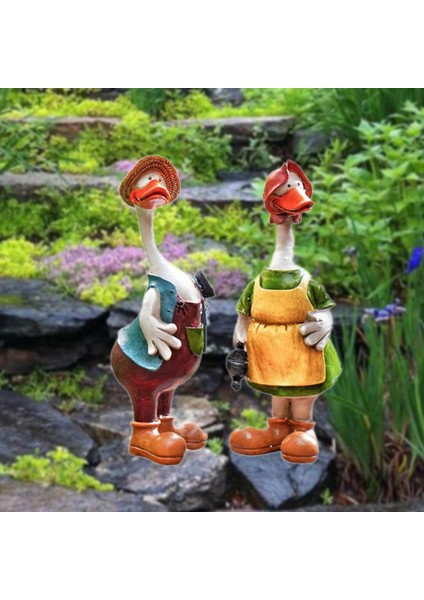 1 Pai Reçine Ördek Piliç Süsleri Hayvan Heykelleri Modelleri Bahçe B (Yurt Dışından) modelleri