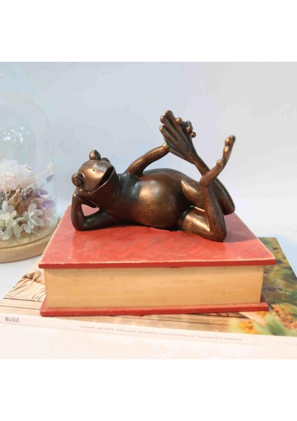 Bahçe Masası Dekorasyonu Için Zen Meditasyon Antika Bronz Yoga Kurbağa Heykeli (Yurt Dışından) fiyatları