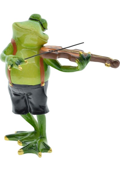 Creative Frog Heykel Heykel Figürin Açık Ev Bahçe Saksı Saksı Dekor 5.71X6.69INCH (Yurt Dışından)