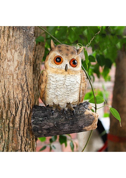 Sevimli Baykuş Ağacı Hugger Kaprisli Bahçe Peeker 15X11X23CM Kolay Kurulum (Yurt Dışından) modelleri