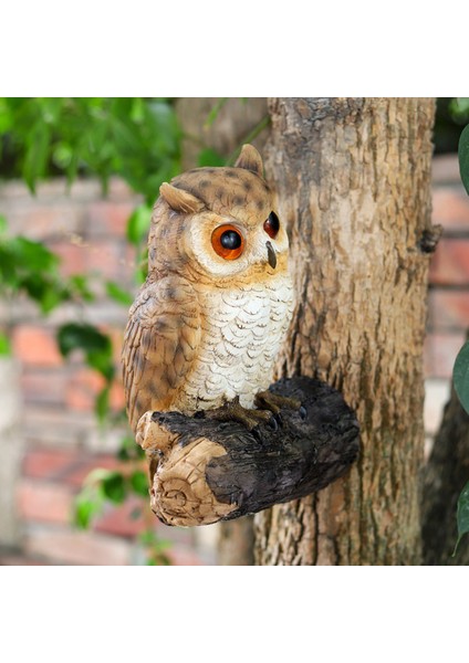 Sevimli Baykuş Ağacı Hugger Kaprisli Bahçe Peeker 15X11X23CM Kolay Kurulum (Yurt Dışından) fırsatları