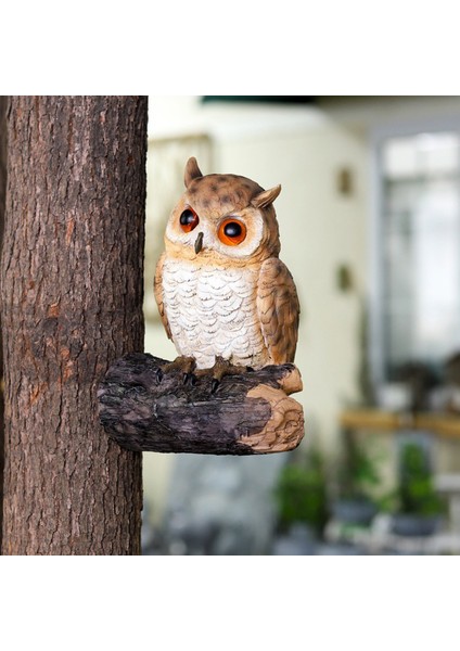 Sevimli Baykuş Ağacı Hugger Kaprisli Bahçe Peeker 15X11X23CM Kolay Kurulum (Yurt Dışından) indirimleri