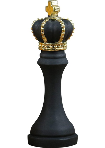 Satranç Parçaları Heykeli Yatak Odası Ev Dekoru Siyah Kral Şekil (Yurt Dışından) fiyatları