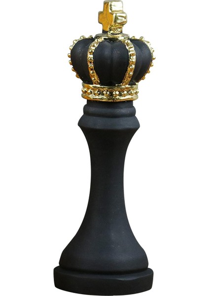 Satranç Parçaları Heykeli Yatak Odası Ev Dekoru Siyah Kral Şekil (Yurt Dışından) modelleri