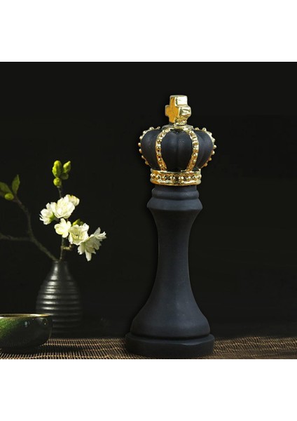Satranç Parçaları Heykeli Yatak Odası Ev Dekoru Siyah Kral Şekil (Yurt Dışından) indirimleri