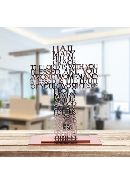 Ayakta Haç Kutsal Kitaplar Dua Kalıntıları Heykel Dekor Hediyeleri Gül Altın (Yurt Dışından) indirimleri