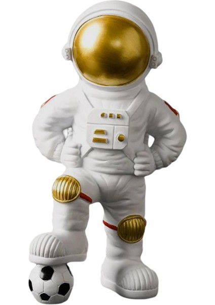 Yaratıcı Astronot Heykel Figür Heykel Uzaycı Heykelcik Dekor Çocuk Hediyesi 26X14X15CM (Yurt Dışından)