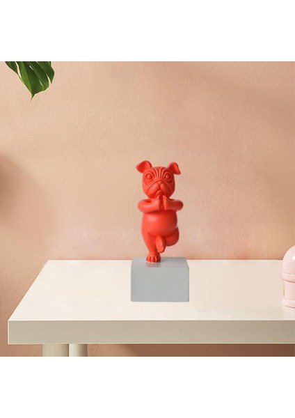 Iskandinav Heykel Yoga Hayvanlar Bar Dekoru Için Figürinler Kırmızı (Yurt Dışından) indirimleri