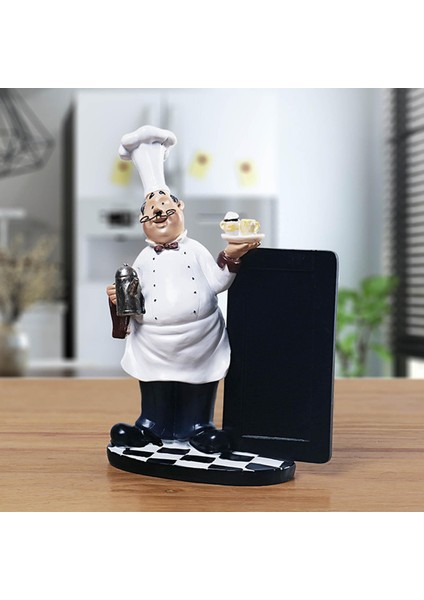 Cartoon Chef Heykel Mesaj Panosu Cook Dekoratif Süs Koleksiyon Dekoru (Yurt Dışından) fiyatları