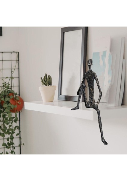 Modern Insan Heykelcik Heykeli Koleksiyon Sanat Kitaplığı Masaüstü Yatak Odası Dekor C 9X9X28CM (Yurt Dışından) fiyatları