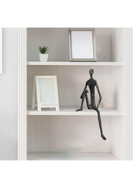 Modern Insan Heykelcik Heykeli Koleksiyon Sanat Kitaplığı Masaüstü Yatak Odası Dekor C 9X9X28CM (Yurt Dışından) fırsatları
