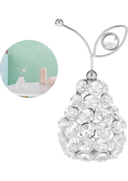 Kristal Cam Meyve Süslemeleri El Yapımı Masaüstü Heykel Ev Armut B (Yurt Dışından) fırsatları