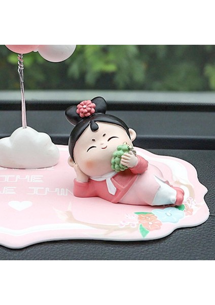 Yaratıcı Reçine Araba Süslü Kız Dekorasyonu 7X4X5.5CM (Yurt Dışından) fiyatları