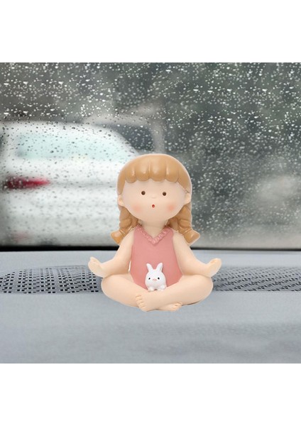Yoga Poz Figürin Tefekkür Dekoru Yoga Için Tahsil Edilebilir Kitaplık Lotus Stili (Yurt Dışından)