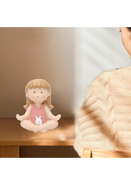 Yoga Poz Figürin Tefekkür Dekoru Yoga Için Tahsil Edilebilir Kitaplık Lotus Stili (Yurt Dışından)