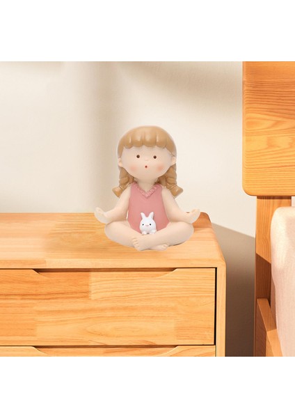 Yoga Poz Figürin Tefekkür Dekoru Yoga Için Tahsil Edilebilir Kitaplık Lotus Stili (Yurt Dışından)