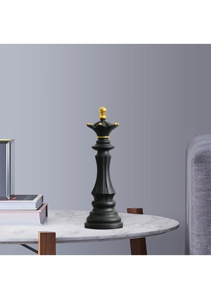 Kral Kraliçe Knight Heykeli Satranç Parçaları Süsleme 3 Pc (Yurt Dışından) modelleri