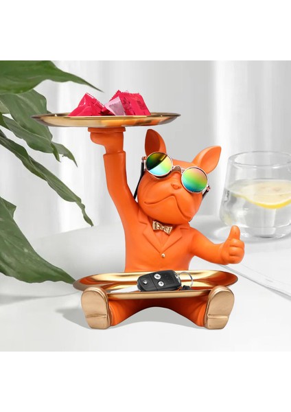 Oturma Odası Turuncu Için Fransız Heykel Heykel Hayvanı Figürin Organizatörü (Yurt Dışından) fırsatları