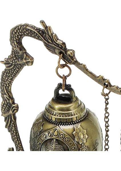 Masaüstü Dragon Fengshui Bell Küçük Oyma Bronz Koleksiyon Masa Dekoru Buda Kafası (Yurt Dışından)