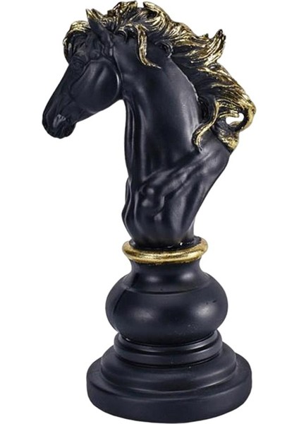 Reçine Satranç Heykeli Süsleme Figürin Ev Ofis Şarap Dolabı At 14.2X11.4X27CM (Yurt Dışından)