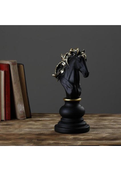 Reçine Satranç Heykeli Süsleme Figürin Ev Ofis Şarap Dolabı At 14.2X11.4X27CM (Yurt Dışından) modelleri