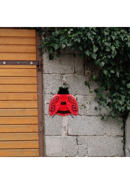 Metal Ladybugs Bahçe Duvar Sanatı Asılı Duvar Heykeli 11X8.8X5.5CM Yaygın Olarak Kullanılan Kırmızı (Yurt Dışından) indirimleri