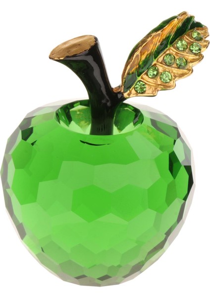 Masaüstü Sundurma Dekoru Için Yaratıcı Kristal Meyve Heykeli Heykelcik Sanat Zanaat Yeşil (Yurt Dışından) fiyatları