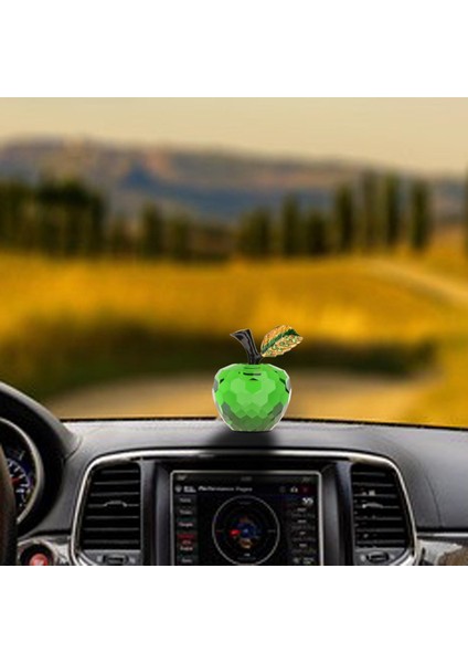 Masaüstü Sundurma Dekoru Için Yaratıcı Kristal Meyve Heykeli Heykelcik Sanat Zanaat Yeşil (Yurt Dışından) fırsatları