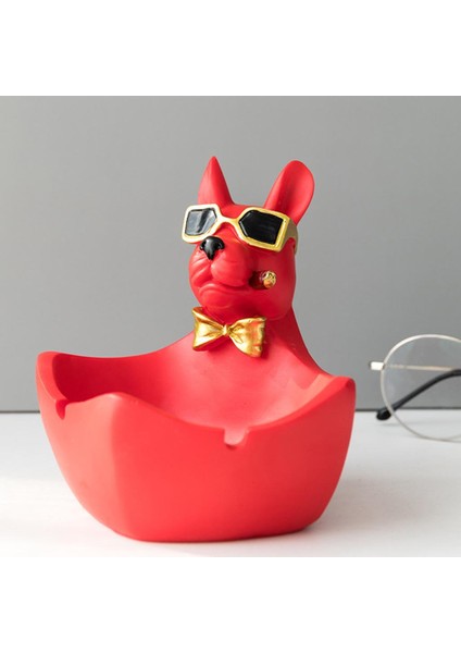 Köpek Heykelcik Sahibi Sanat Eseri El Sanatları Ofis Yatak Odası Dekoru Kırmızı (Yurt Dışından) fiyatları