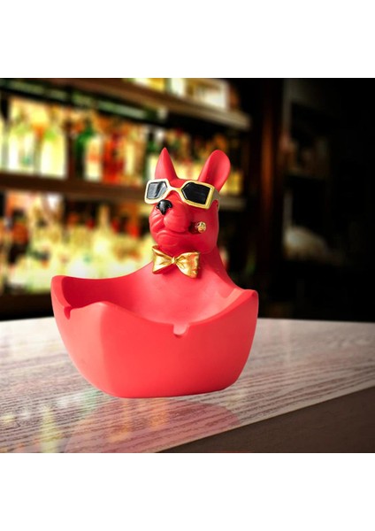 Köpek Heykelcik Sahibi Sanat Eseri El Sanatları Ofis Yatak Odası Dekoru Kırmızı (Yurt Dışından) fırsatları