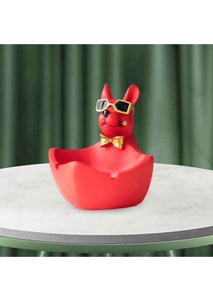 Köpek Heykelcik Sahibi Sanat Eseri El Sanatları Ofis Yatak Odası Dekoru Kırmızı (Yurt Dışından) indirimleri