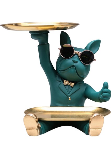 Oturma Odası Yeşil Için Fransız Heykel Heykeli Hayvan Heykelcik Organizatörü (Yurt Dışından)