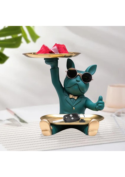 Oturma Odası Yeşil Için Fransız Heykel Heykeli Hayvan Heykelcik Organizatörü (Yurt Dışından) indirimleri