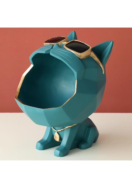 Karikatür Kedi Şeklinde Masaüstü Depolama Organizatörü, Vale Catchall Tepsi, Yatak Odası Yeşil (Yurt Dışından) fiyatları