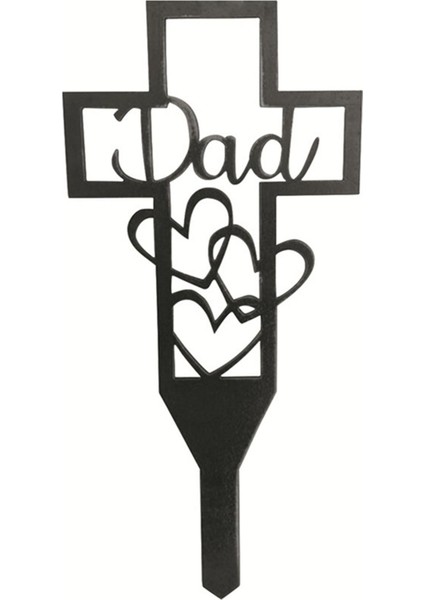 Metal Çapraz Pisser Yahudu Heykeli Akrabalar Mezarlık Süslemesi Su Geçirmez MDOD01 (Yurt Dışından)