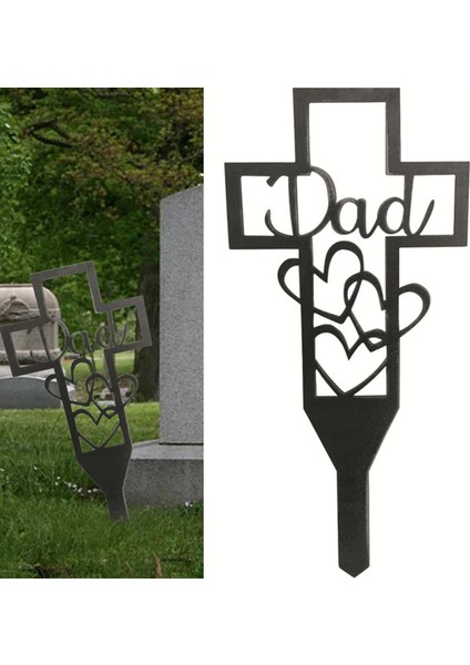 Metal Çapraz Pisser Yahudu Heykeli Akrabalar Mezarlık Süslemesi Su Geçirmez MDOD01 (Yurt Dışından) fırsatları