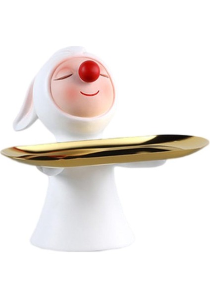 Reçine Kırmızı Burun Tavşan Figürin Depolama Tepsisi Takı Oturma Odası Dekarjı (Yurt Dışından) fiyatları