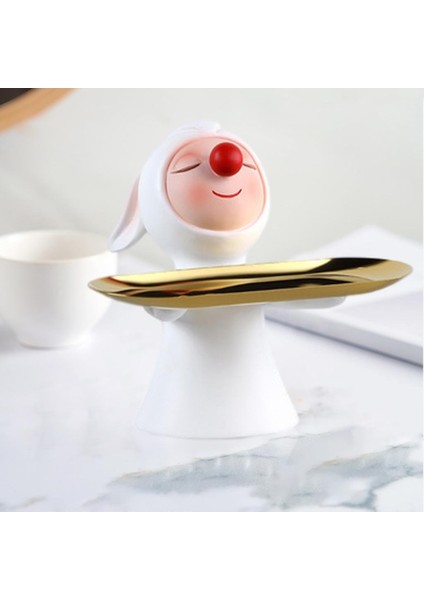 Reçine Kırmızı Burun Tavşan Figürin Depolama Tepsisi Takı Oturma Odası Dekarjı (Yurt Dışından) indirimleri