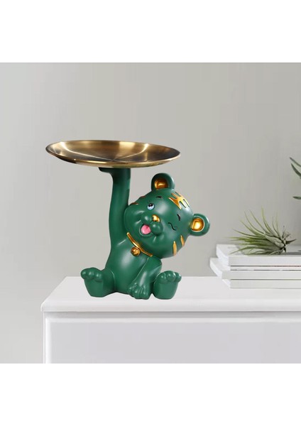 Homil Kaplanlar Heykel Anahtar Tutucu Sehpa Koleksiyonları Yeşil Için Ev Dekor (Yurt Dışından) fırsatları