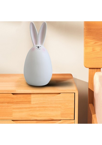 Masa Üstü Koleksiyon Penceresi Için Sevimli Paskalya Tavşanı Figürinler Heykeli C 15CM Allık (Yurt Dışından) modelleri
