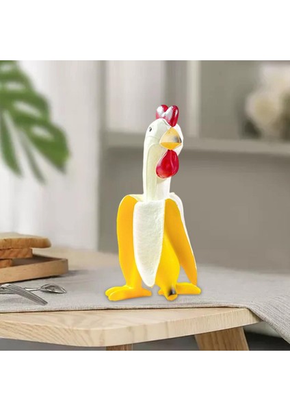 Muz Tavuk Heykelleri Tavuk Heykelleri Süs Sill Rooster Reçine Figürinleri 9X7.9X15CM (Yurt Dışından) fırsatları
