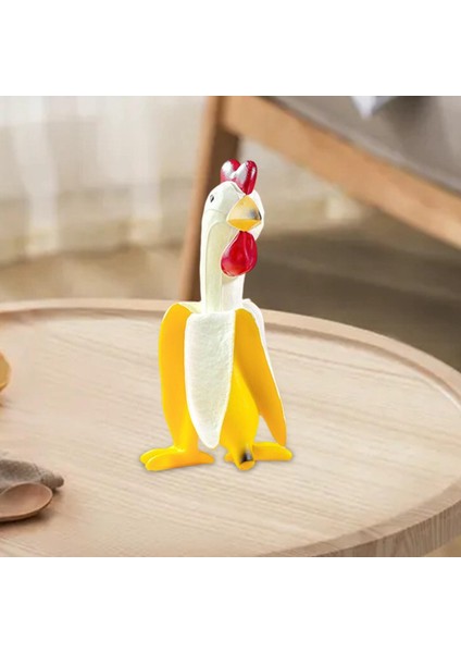 Muz Tavuk Heykelleri Tavuk Heykelleri Süs Sill Rooster Reçine Figürinleri 9X7.9X15CM (Yurt Dışından) indirimleri