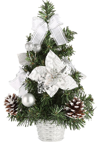 Yapay Minyatür Masa Üstü Ağacı Minyatür Ağaç Dekoru - H 40CM, Diğerleri 40CM Gümüş (Yurt Dışından) fiyatları